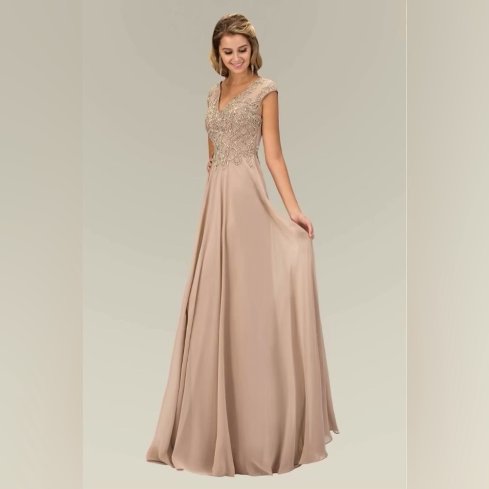 Stunning beaded top gown
